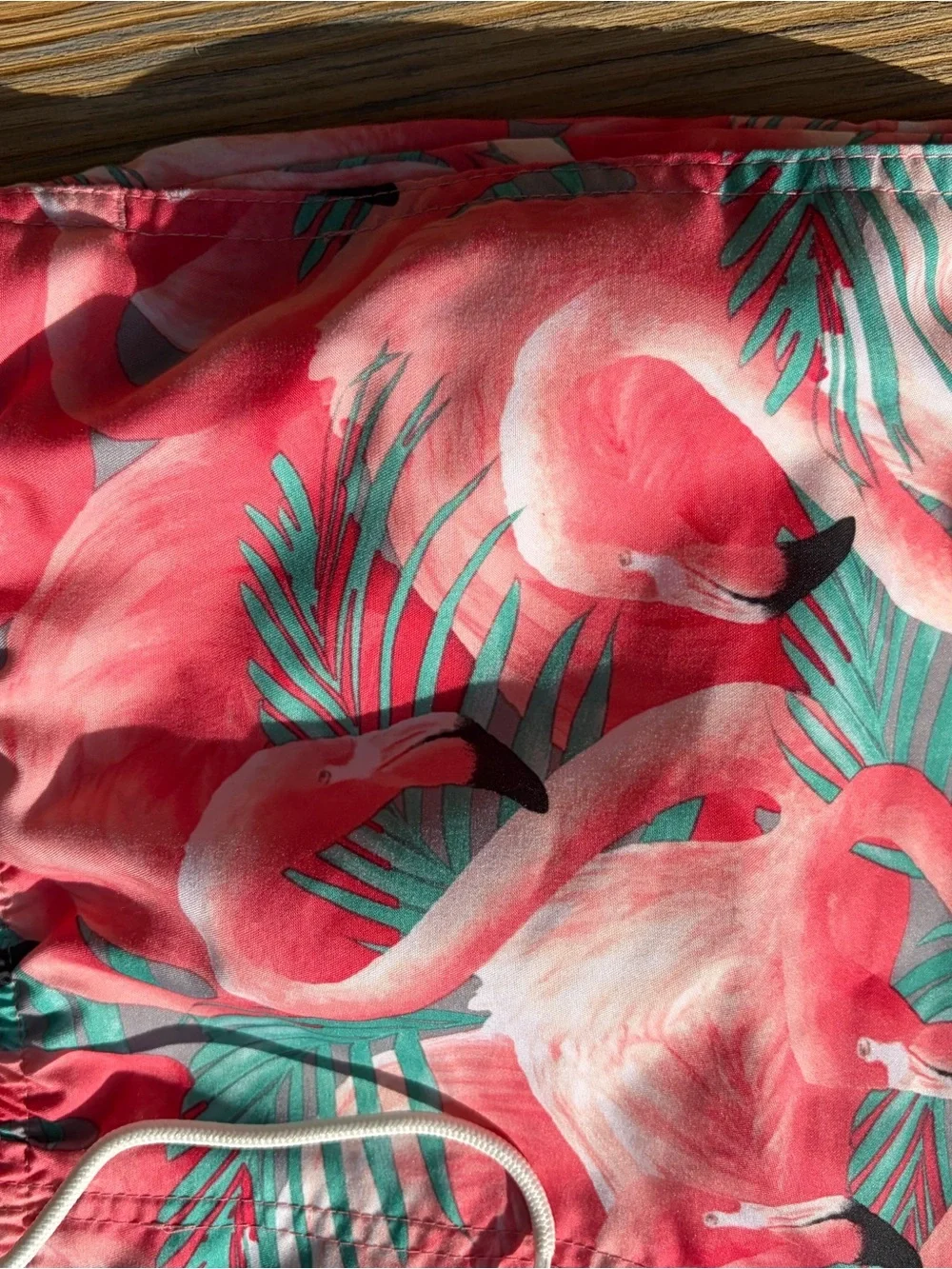 Old Navy Pink Flamingo Print swim Shorts large